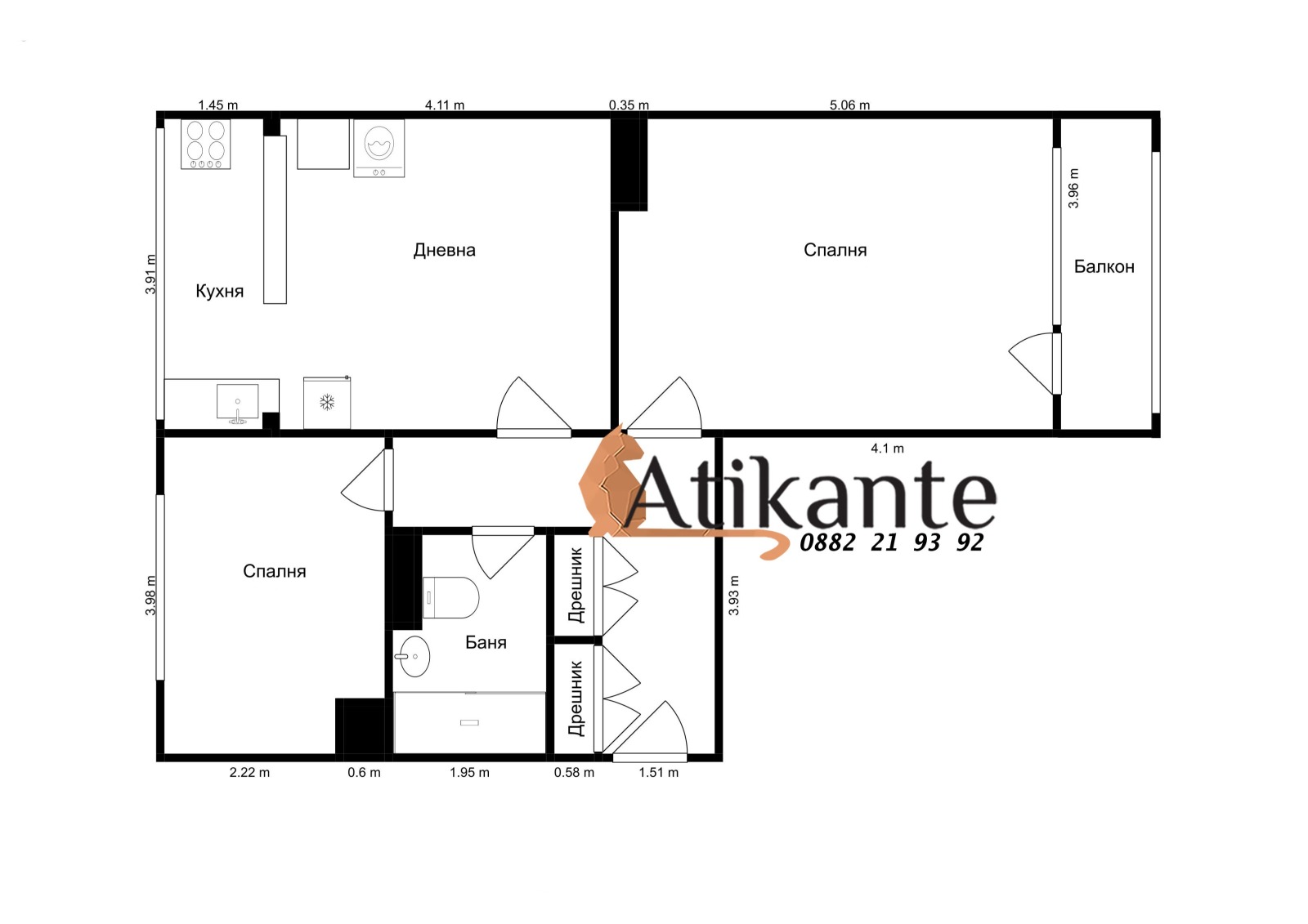 Продава 3-СТАЕН, гр. София, Младост 3, снимка 12 - Апартаменти - 54206796