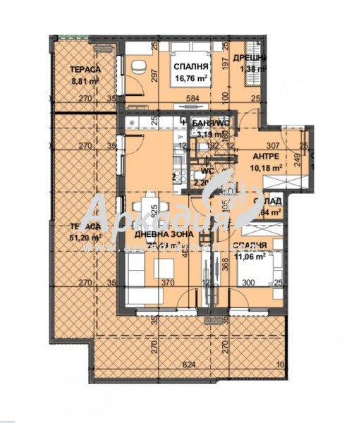 Продава 3-СТАЕН, гр. Пловдив, Остромила, снимка 2 - Апартаменти - 52403125