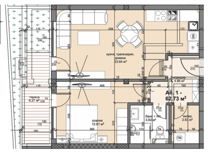 Продава 2-СТАЕН в град Пловдив, Кършияка - 95 кв.м / 111 020 € » 217 136.25 лв., АЛФА РИЪЛ ЕСТЕЙТ ГРУП