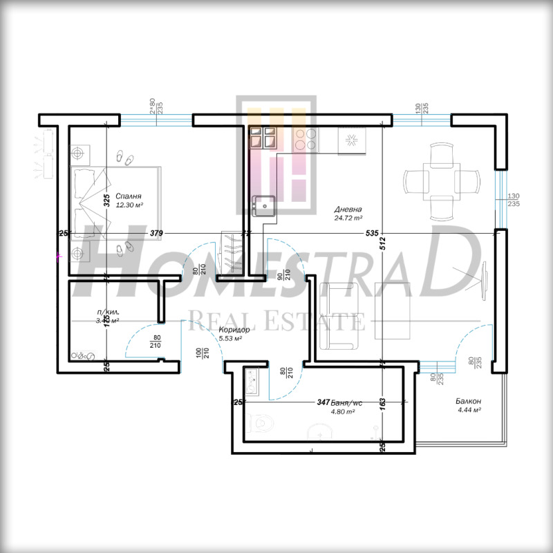 Продава  2-стаен град Варна , Изгрев , 71 кв.м | 84086577 - изображение [3]