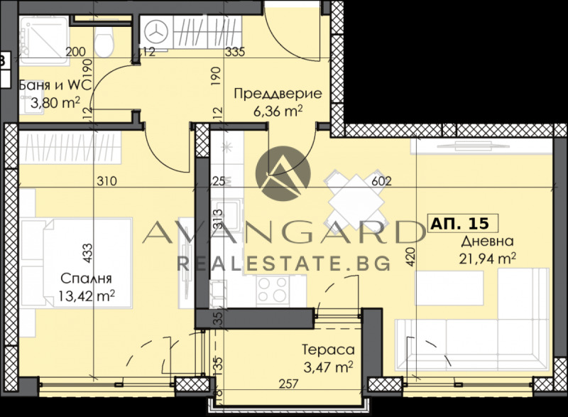 Продава  2-стаен град Пловдив , Тракия , 73 кв.м | 25943337 - изображение [4]