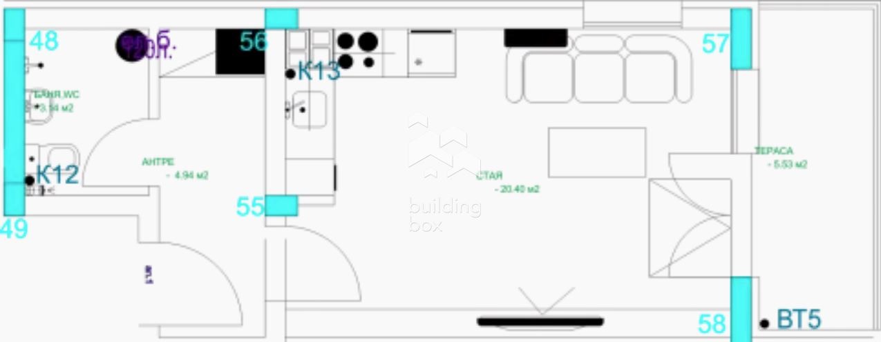 Продава 1-СТАЕН, гр. Пловдив, Младежки Хълм