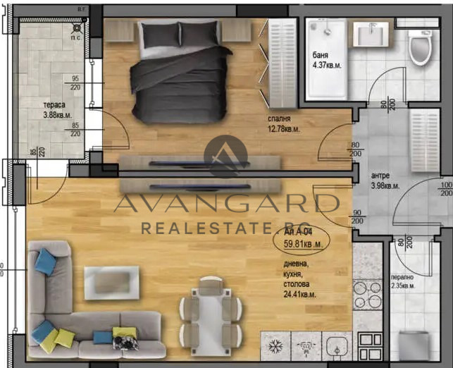 Продава  2-стаен град Пловдив , Остромила , 72 кв.м | 59232976 - изображение [3]