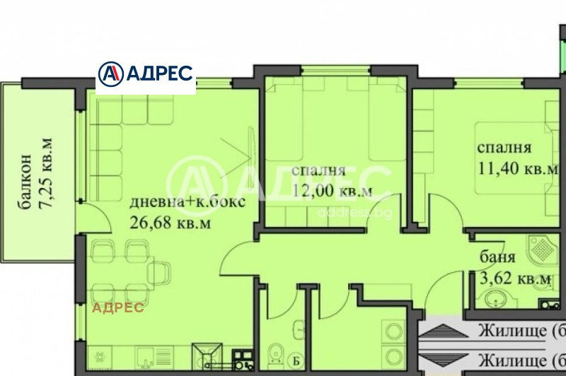 En venta  2 dormitorios Varna , m-t Pchelina , 102 metros cuadrados | 80689956 - imagen [6]