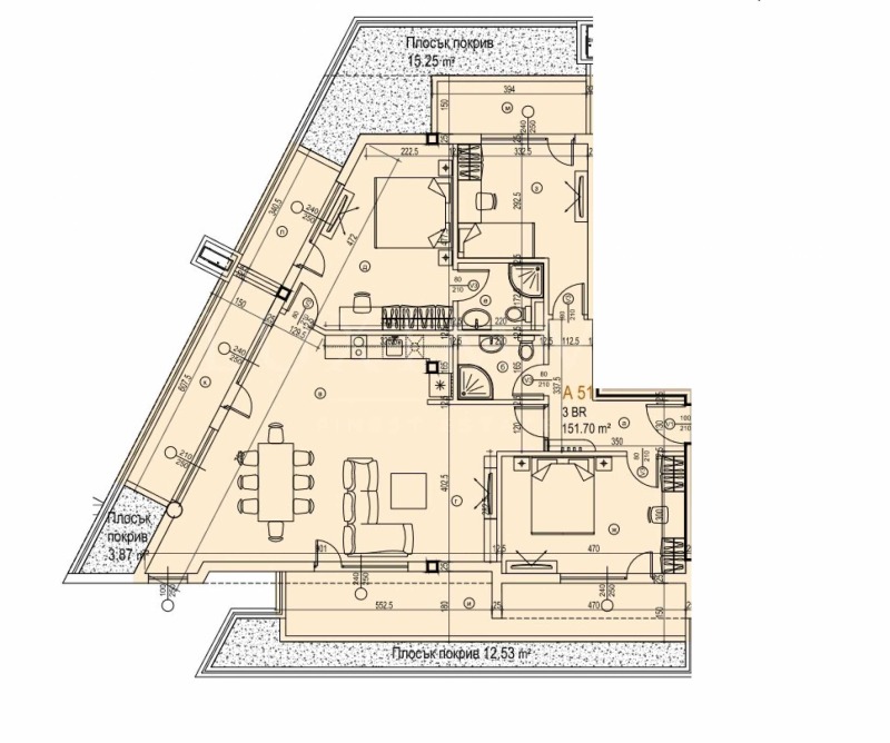 Till salu  3 sovrum Sofia , Manastirski livadi , 175 kvm | 20066656 - bild [15]