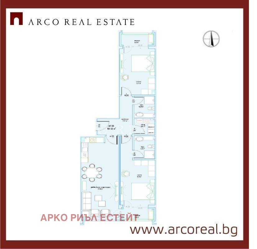 Продава 3-СТАЕН, гр. София, Малинова долина