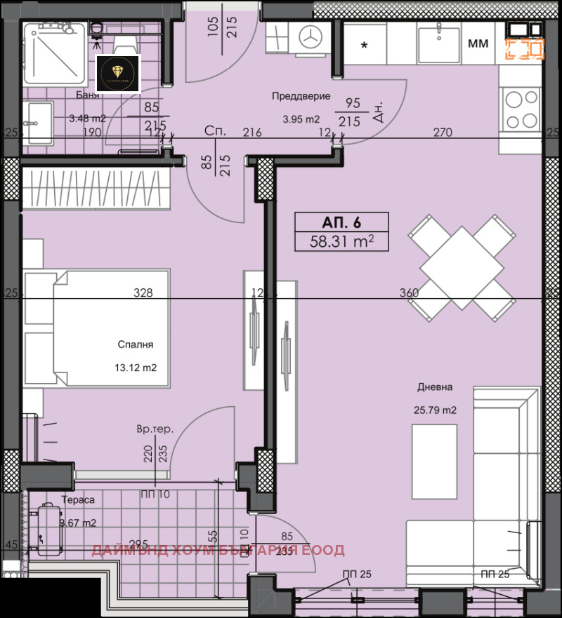 Продава 2-СТАЕН, гр. Пловдив, Гагарин, снимка 2 - Aпартаменти - 48764555