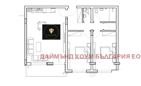 На продаж  2 спальні Пловдив , Младежки Хълм , 115 кв.м | 73978791 - зображення [2]