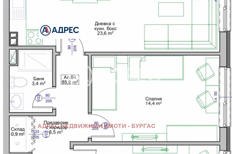 Продава 3-СТАЕН, гр. Поморие, област Бургас, снимка 2 - Апартаменти - 53195170