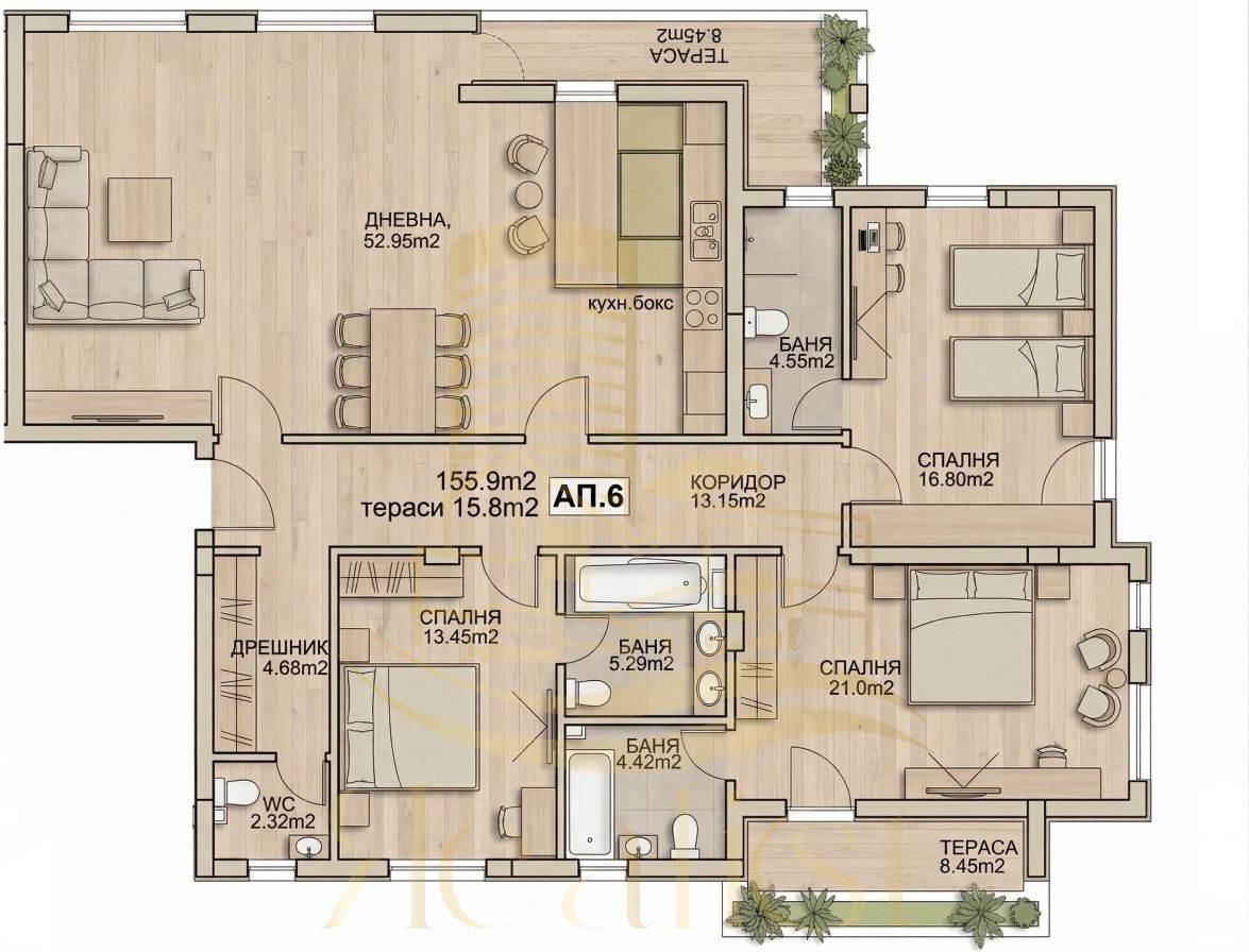 Продава 4-СТАЕН, гр. София, Витоша, снимка 2 - Апартаменти - 54193166