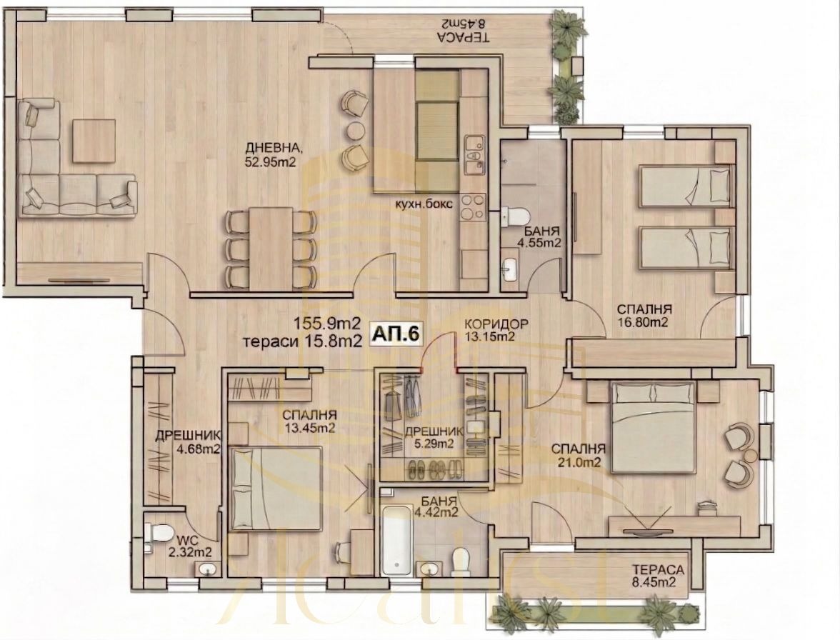 Продава 4-СТАЕН, гр. София, Витоша, снимка 3 - Апартаменти - 54193166