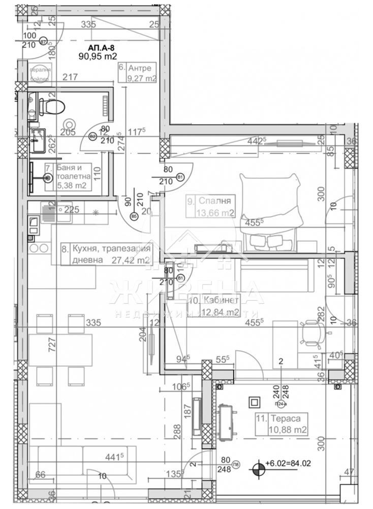 Продава 3-СТАЕН, гр. Варна, м-т Манастирски рид, снимка 2 - Aпартаменти - 49129891