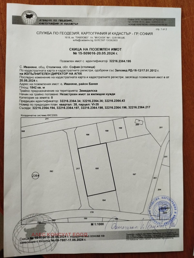 Zu verkaufen  Handlung Sofia , Iwanjane , 1842 qm | 49088895