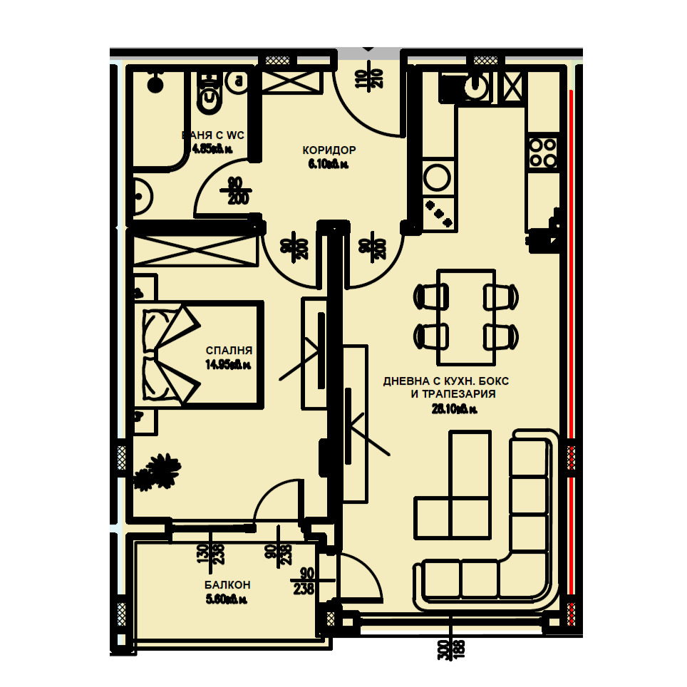 Продава 2-СТАЕН, гр. Кърджали, Веселчане, снимка 2 - Апартаменти - 55211222