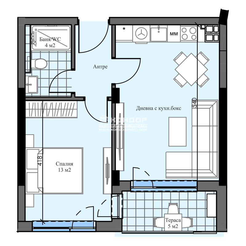 Продава 2-СТАЕН, гр. Пловдив, Христо Смирненски, снимка 1 - Aпартаменти - 48020189