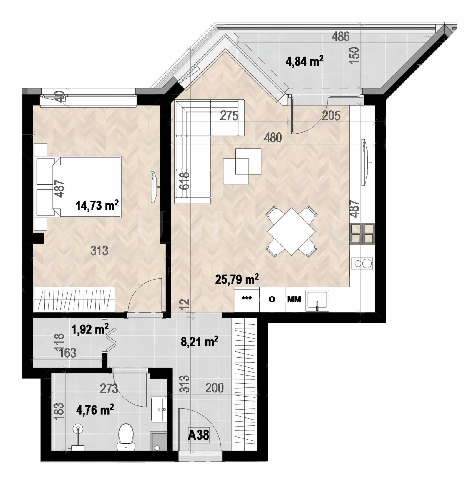 Продава 2-СТАЕН, гр. София, Кръстова вада, снимка 3 - Апартаменти - 53889610