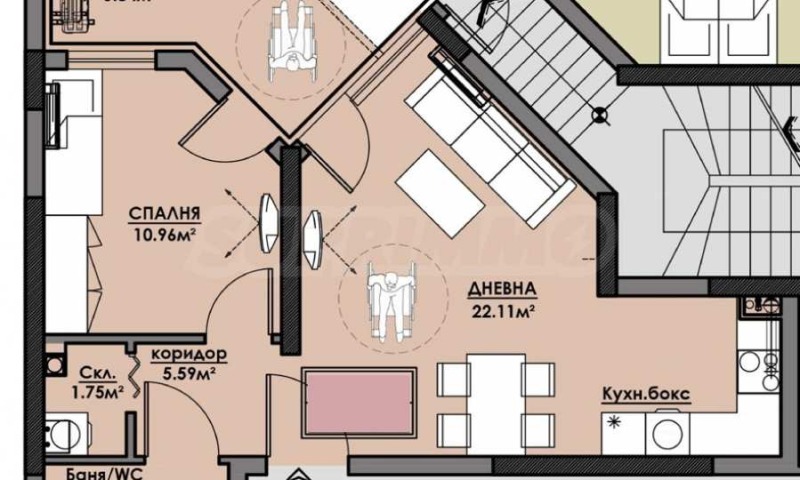 À venda  1 quarto Burgas , Slaveikov , 68 m² | 67720155