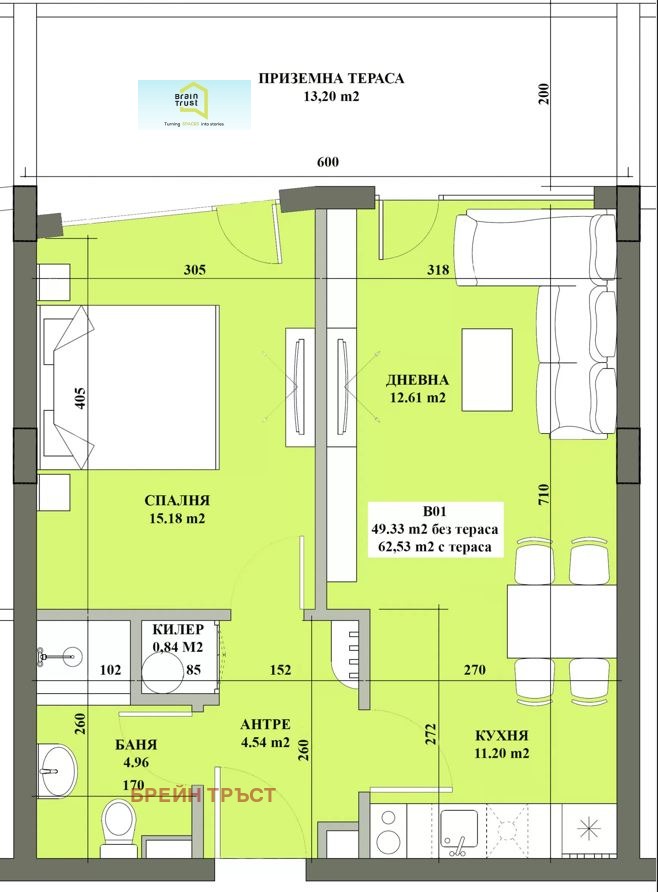 Na sprzedaż  1 sypialnia Sofia , Manastirski liwadi , 66 mkw | 67050193 - obraz [2]