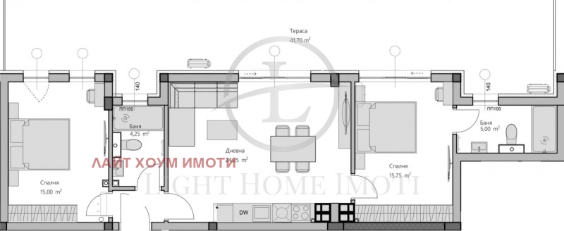 In vendita  2 camere da letto Plovdiv , Hristo Smirnenski , 130 mq | 71735131 - Immagine [4]