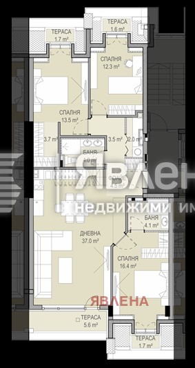 Продается  3 спальни София , Кръстова вада , 139 кв.м | 10381852 - изображение [15]