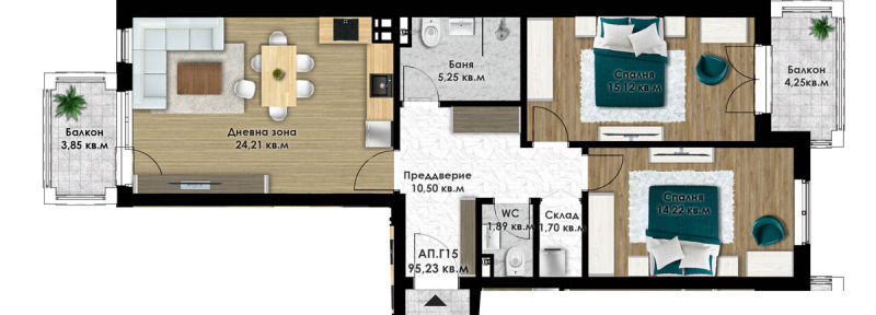 Продава  3-стаен град Пловдив , Остромила , 110 кв.м | 61286265 - изображение [6]