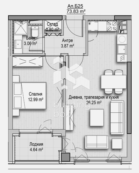 На продаж  1 спальня София , Витоша , 74 кв.м | 31081355 - зображення [4]