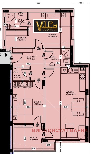 Продава 3-СТАЕН, гр. Варна, Виница