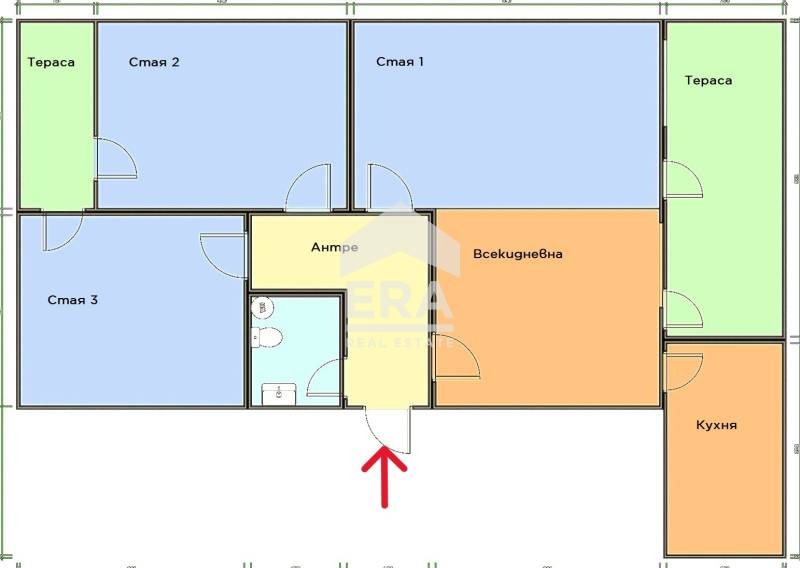 Продава  Етаж от къща град Бургас , Меден рудник - зона Г , 146 кв.м | 65119319 - изображение [15]