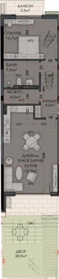 Продава  2-стаен град Варна , Виница , 102 кв.м | 58430165 - изображение [3]