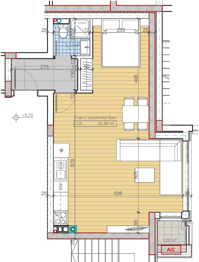 Продава 1-СТАЕН в град София, Бояна - 58 кв.м / 136 683 € » 267 328.71 лв., БЕСТ СЕЛЪРС БЪЛГАРИЯ ООД