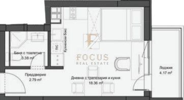 Продава 1-СТАЕН, гр. Пловдив, Кючук Париж, снимка 3 - Aпартаменти - 49528297