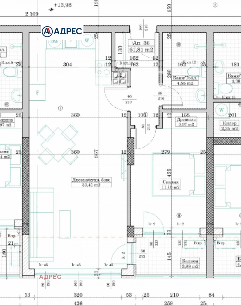 Na prodej  1 ložnice Varna , Levski 1 , 72 m2 | 97773725 - obraz [4]