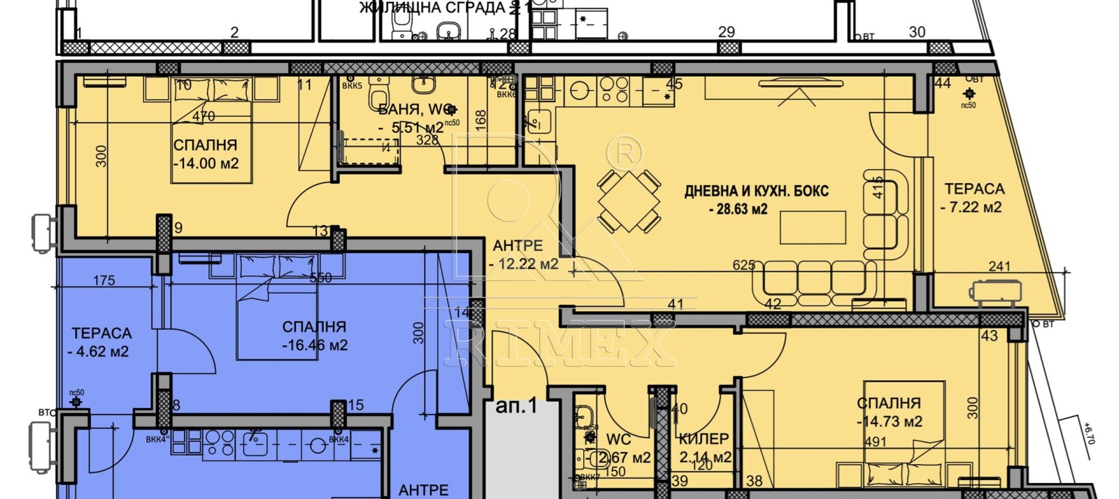 Продава 3-СТАЕН, гр. Пловдив, Христо Смирненски, снимка 2 - Апартаменти - 55637059