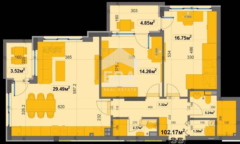Продается  2 спальни София , Овча купел , 116 кв.м | 17353501 - изображение [6]