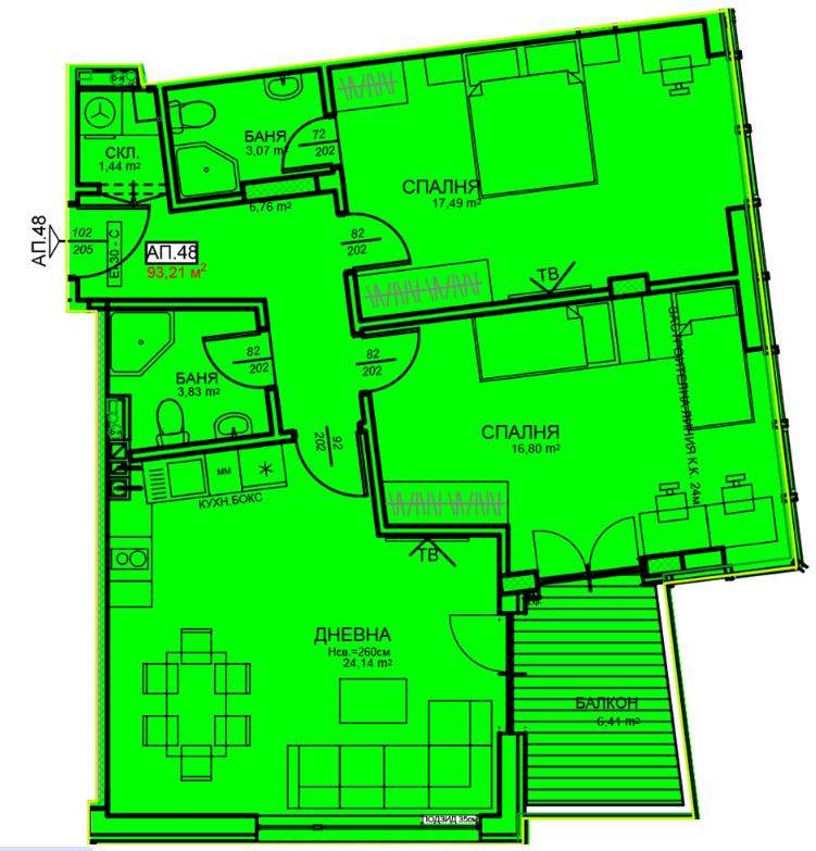 Продава 3-СТАЕН, гр. София, Център, снимка 4 - Апартаменти - 51404352