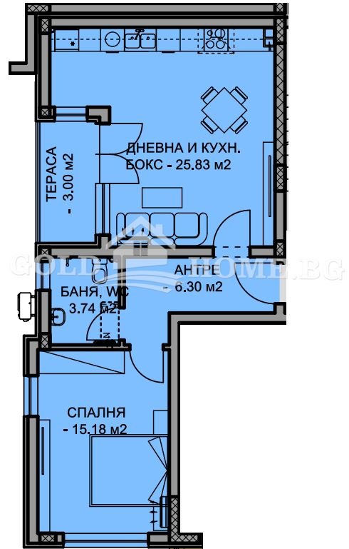 Till salu  1 sovrum Plovdiv , Ostromila , 78 kvm | 32899459 - bild [2]