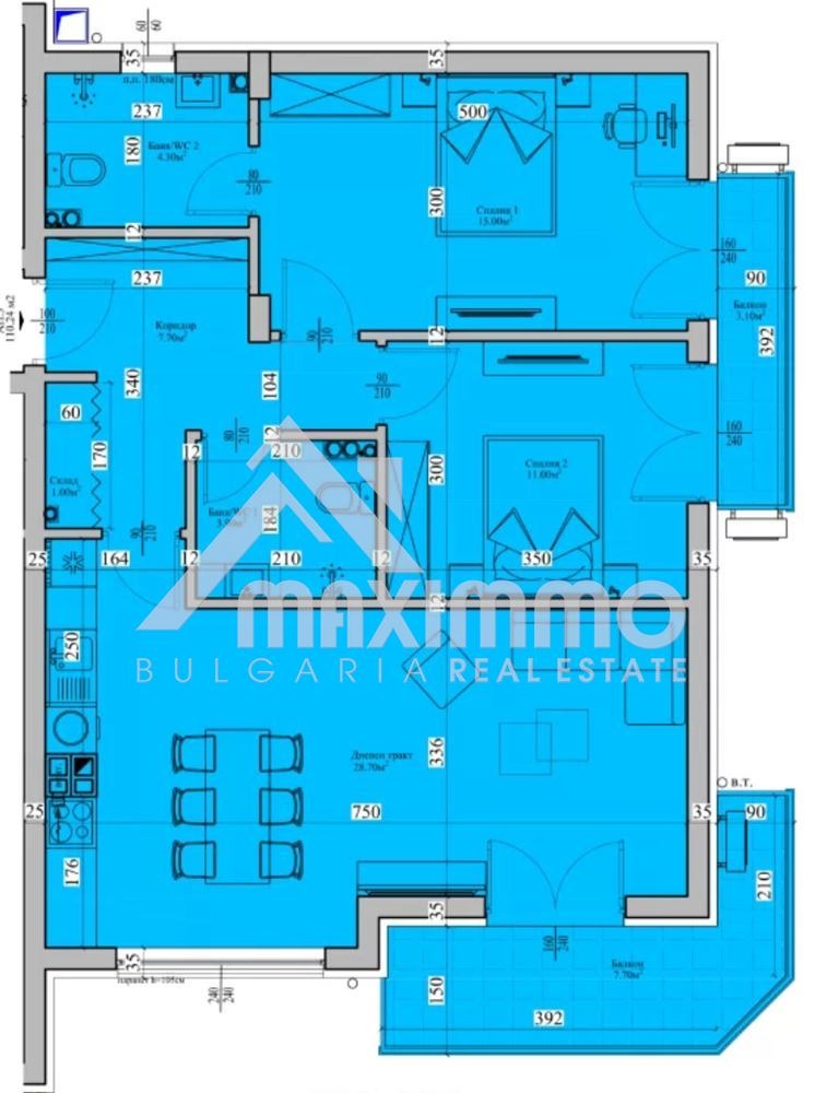 Продава 3-СТАЕН, гр. Варна, Изгрев, снимка 13 - Апартаменти - 53078880
