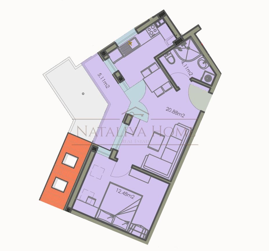 Продава 2-СТАЕН, гр. Бургас, Изгрев, снимка 2 - Апартаменти - 54201953