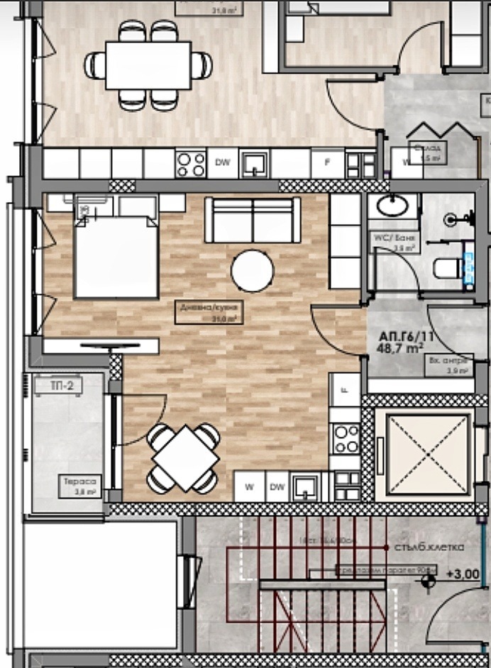 Продава 1-СТАЕН, гр. Пловдив, Кършияка, снимка 3 - Апартаменти - 53108246