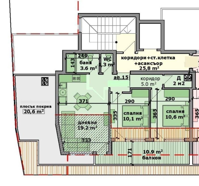 Продава 3-СТАЕН, гр. Варна, Аспарухово, снимка 14 - Aпартаменти - 46670415