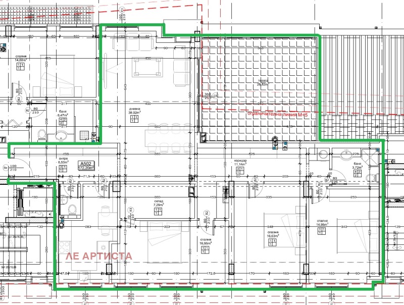 Продава 4-СТАЕН в град София, Малинова долина - 172 кв.м / 356 575 € » 697 400.08 лв., ЛЕ АРТИСТА