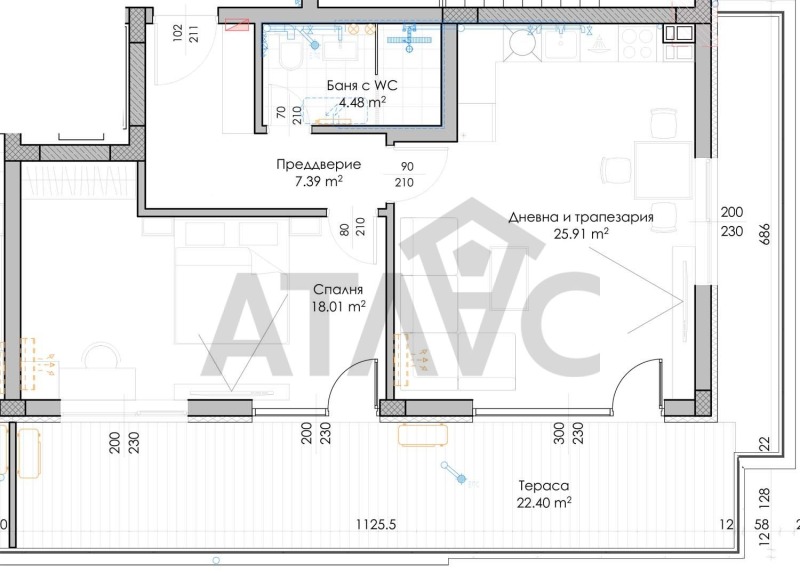 À venda  1 quarto Plovdiv , Hristo Smirnenski , 106 m² | 96427241 - imagem [8]