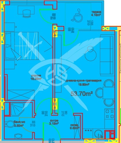 Продава 2-СТАЕН, гр. Бургас, област Бургас, снимка 1 - Aпартаменти - 49457000