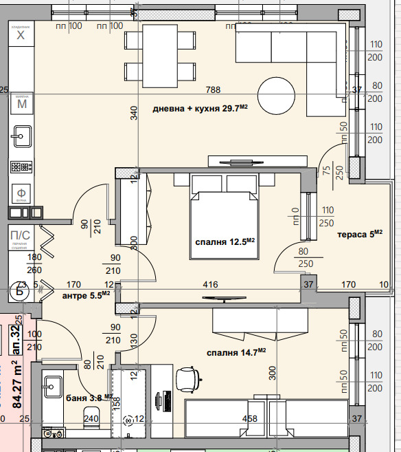 Продава  3-стаен град Стара Загора , Железник - център , 99 кв.м | 90058588 - изображение [2]