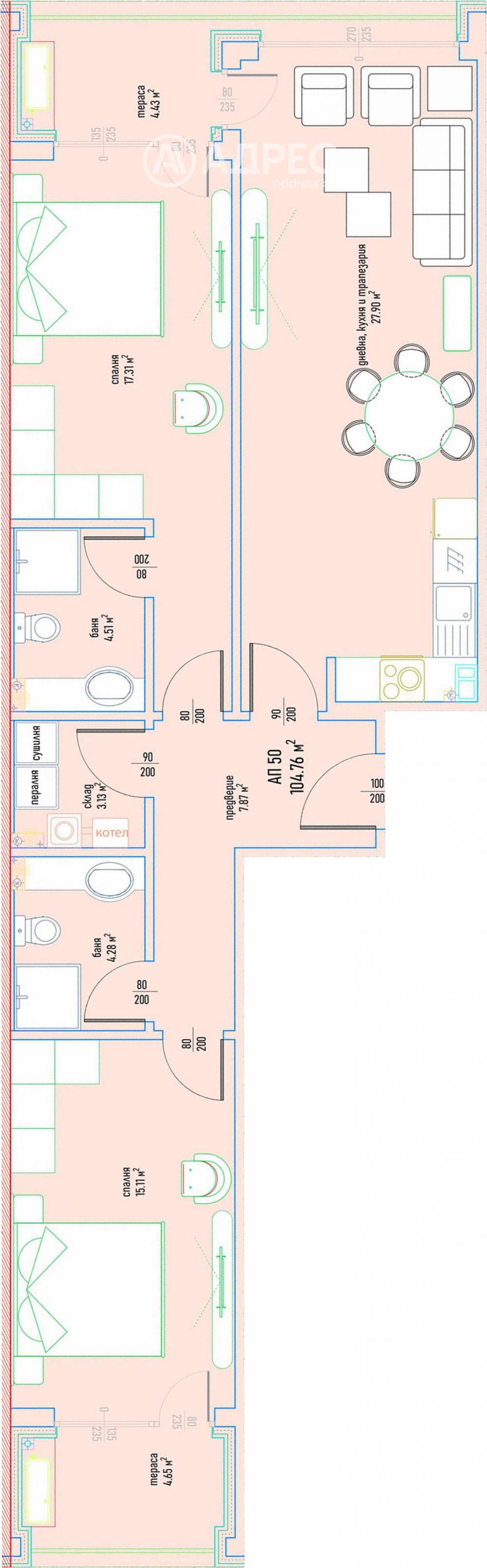 Продава 3-СТАЕН, гр. София, Малинова долина, снимка 4 - Апартаменти - 54352569