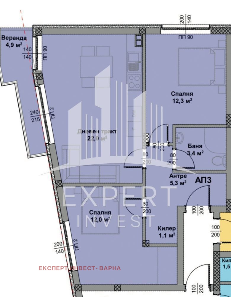 For Sale  2 bedroom Varna , Vazrazhdane 3 , 90 sq.m | 60983499 - image [7]
