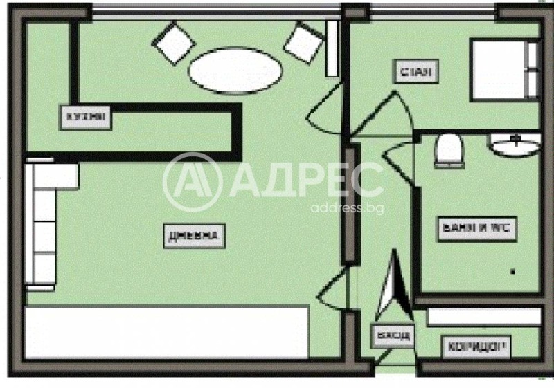 Продава 2-СТАЕН, гр. София, Свобода, снимка 3 - Aпартаменти - 48379775