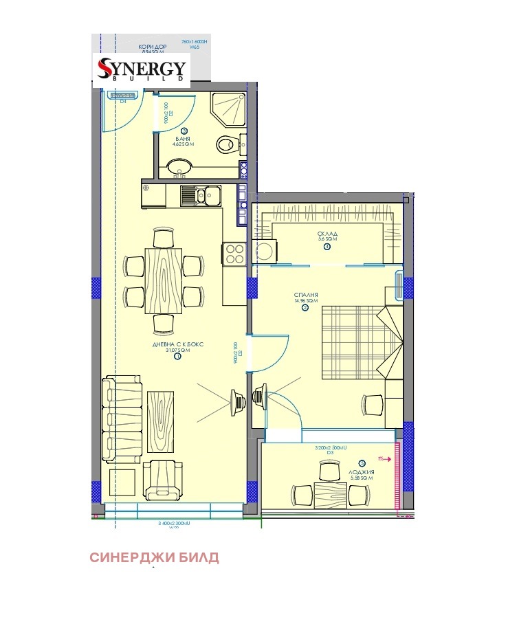 Продава 2-СТАЕН, гр. София, Манастирски ливади, снимка 7 - Aпартаменти - 49183048