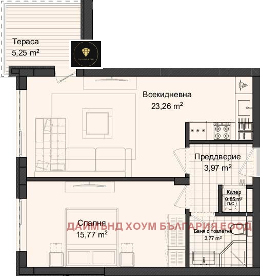 Na sprzedaż  1 sypialnia Plowdiw , Gagarin , 74 mkw | 18427841 - obraz [2]