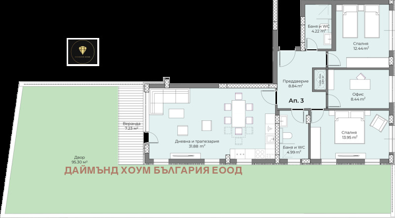 Продава 3-СТАЕН, гр. Пловдив, Беломорски, снимка 2 - Aпартаменти - 48712631